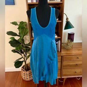 Anthropologie left of center Turquoise Dress Size XS